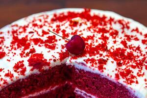 The cherry on the cake, a term commonly used to refer to the best part of the cake photo