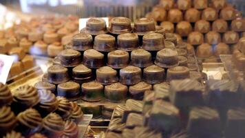 Indulgent and utterly Decadent Chocolate Treats are Masterfully Arranged in an Elegant Pyramid Shape video