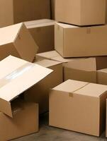 Logistics Boxes Delivery Package Carton shipping photo