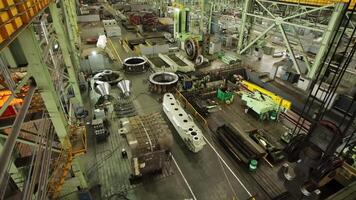 An Overview of an Industrial Manufacturing Facility and Its Key Components and Processes. Stock Clip video