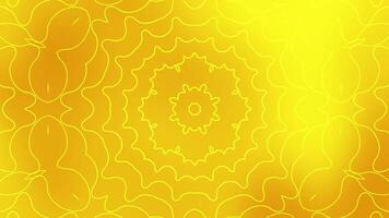 Golden yellow background with line art patterns suitable for wallpaper, print design, textiles, packaging, or abstract background for various projects. video