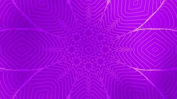 Purple geometric pattern with radiating lines and star shapes, suitable for backgrounds, textiles, packaging, and abstract designs. video