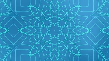 Blue turquoise geometric symmetrical design suitable for modern backgrounds, branding, web design, brochures, and digital presentations. Perfect for graphic designers. video