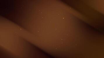 Brown gradient background features subtle light particles. video