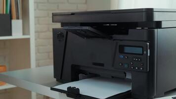 Setting up a multifunction printer at home for easy document management and efficient printing tasks video