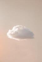 A cloud is floating in the sky photo
