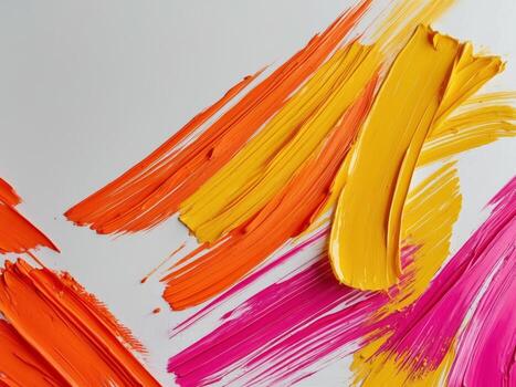 Colorful abstract background with brush strokes creating a dynamic and energetic composition. photo