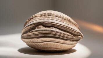 Soft Chestnut Shell Texture with Diffused Light. photo