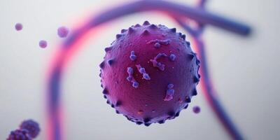 Microscopic View of a Cell Under Observation. photo