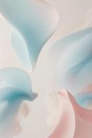abstract pastel blue pink background with flowing shapes soft gradients. photo