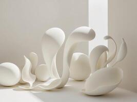 Abstract Organic Forms In Marine Ecosystem. photo