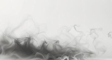 Wispy smoke gradient with gray to white transition. photo