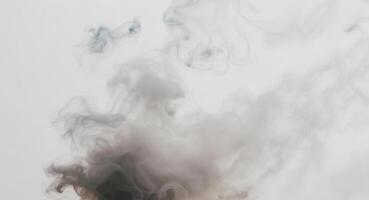 Wispy smoke gradient with gray to white transition. photo