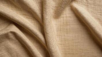 Canvas texture background of cotton burlap natural fabric cloth in old aged beige brown sepia for wallpaper and design backdrop. photo