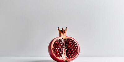 Enjoy Fresh Pomegranate Filled with Juicy Seeds for a Healthy and Nutritious Diet Option. photo