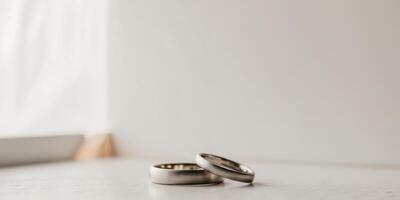 Explore timeless elegance understanding the significance of simple wedding bands in modern relationships. photo