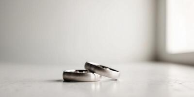 Explore timeless elegance understanding the significance of simple wedding bands in modern relationships. photo