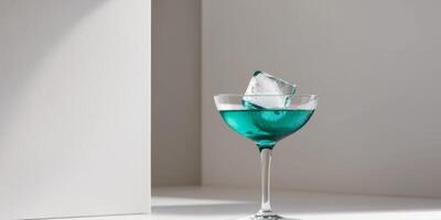 Discover how a single ice cube transforms your drink experience in elegant glassware. photo