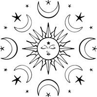 Celestial symbol isolated on a white background vector