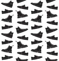 Pattern of boots vector