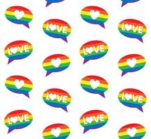 Seamless pattern of lgbt bubble vector