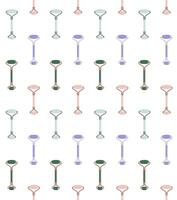 Seamless pattern of flat massage roller vector