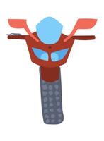 simple drawing of a motorcycle simplified version vector