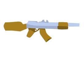 simple drawing of a machine gun simplified version vector