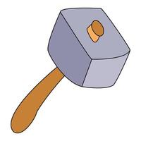 Hammer isolated on a white background vector