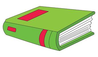 A book illustration vector