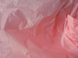Old pink rose plastic bag texture for valentine background photo
