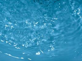 Blue water texture for nature movement background photo
