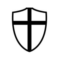 shield icon silhouette, illustration isolated on a white background vector
