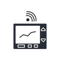 Smart Thermostat icon. .Editable stroke.linear style sign for use web design,logo.Symbol illustration. vector