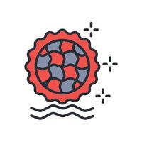 Waffle icon. .Editable stroke.linear style sign for use web design,logo.Symbol illustration. vector