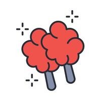 cotton candy icon. .Editable stroke.linear style sign for use web design,logo.Symbol illustration. vector