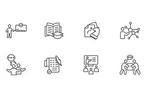 Workshop icon set..Editable stroke.linear style sign for use web design,logo.Symbol illustration. vector