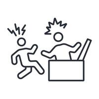 prank icon. .Editable stroke.linear style sign for use web design,logo.Symbol illustration. vector