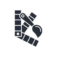 palette icon. .Editable stroke.linear style sign for use web design,logo.Symbol illustration. vector