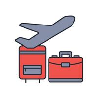 Travel icon. .Editable stroke.linear style sign for use web design,logo.Symbol illustration. vector