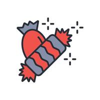 candy icon. .Editable stroke.linear style sign for use web design,logo.Symbol illustration. vector