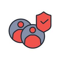 Security icon. .Editable stroke.linear style sign for use web design,logo.Symbol illustration. vector
