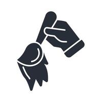 paint stroke icon. .Editable stroke.linear style sign for use web design,logo.Symbol illustration. vector