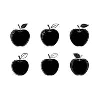 Apple Outline Design Perfect for Digital Art, Logos and Creative Projects vector
