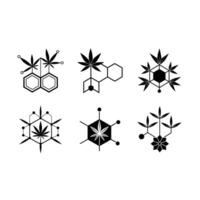 THC Molecule Graphic Design File for Digital Use vector