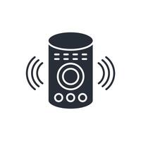 Smart speaker icon. .Editable stroke.linear style sign for use web design,logo.Symbol illustration. vector