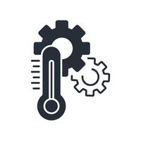 Climate control icon. .Editable stroke.linear style sign for use web design,logo.Symbol illustration. vector