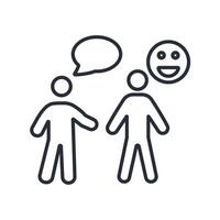 joke icon. .Editable stroke.linear style sign for use web design,logo.Symbol illustration. vector