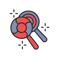 lollypop icon. .Editable stroke.linear style sign for use web design,logo.Symbol illustration. vector