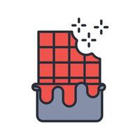 Chocolate icon. .Editable stroke.linear style sign for use web design,logo.Symbol illustration. vector